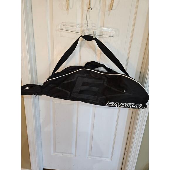 Easton Baseball Softball Bat Equipment Bag Black White GUC - Picture 4 of 4